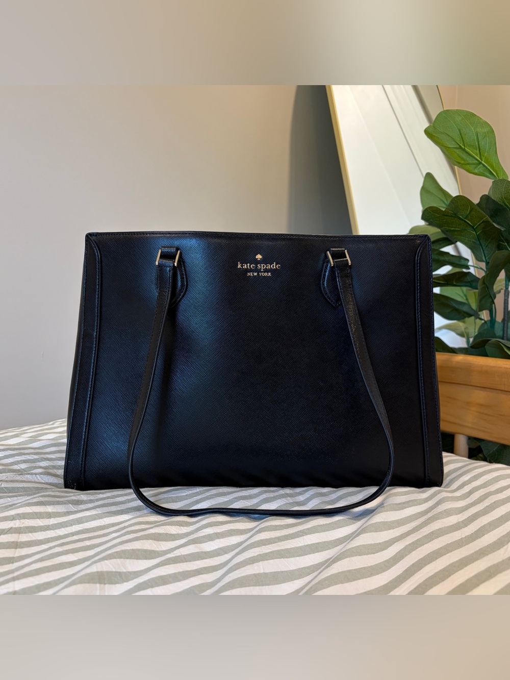 Kate Spade Madison Saffiano East West Leather Large Laptop Tote